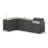 Угловой барбекю комплекс Cronon Lounge F-109SGP, 2.9x1.5 м