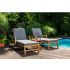 Комплект из 2-х шезлонгов Royal Family PAOLO из акации и столика RAMON