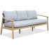 Диван деревянный трехместный с подушками Tagliamento Freeport