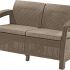 Диван пластиковый Gardeck Корфу (Corfu love seat) капучино