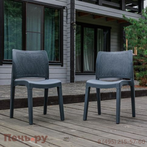 2 стула Royal Family JULY графит фото