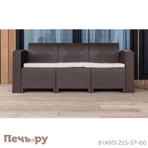 3-х местный диван Royal Family Lana Lux (коричневый) фото