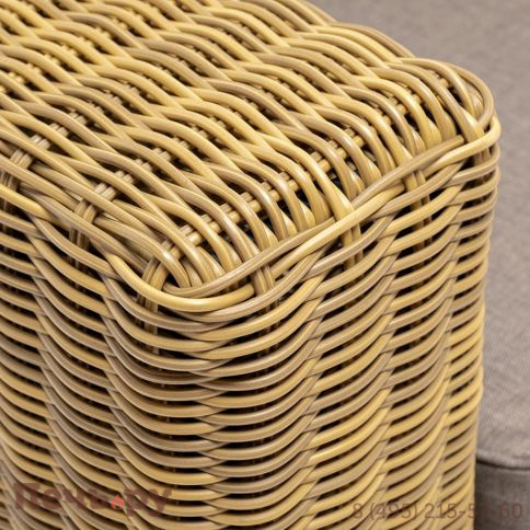 4SiS Боно кресло из искусственного ротанга, цвет соломенный фото 6