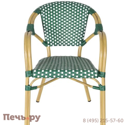 4SiS Кабри плетеный стул из искусственного ротанга, цвет зеленый фото 2