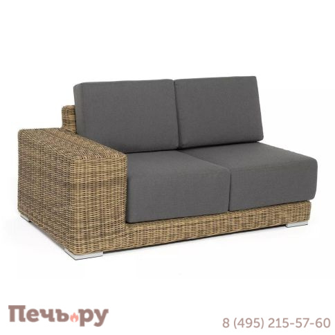 4SiS Капри модуль диванный правый с подушками, цвет соломенный фото