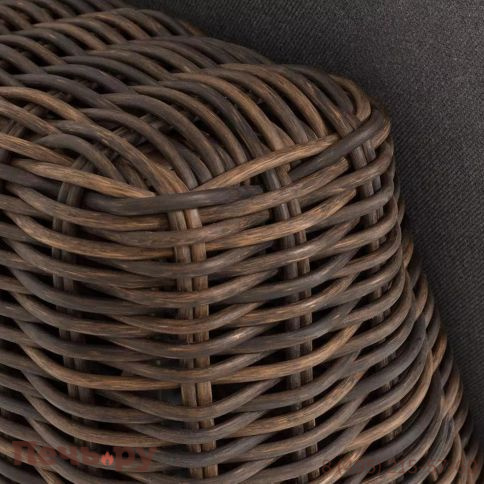 4SiS Капри модуль диванный угловой с подушками, цвет коричневый фото 4