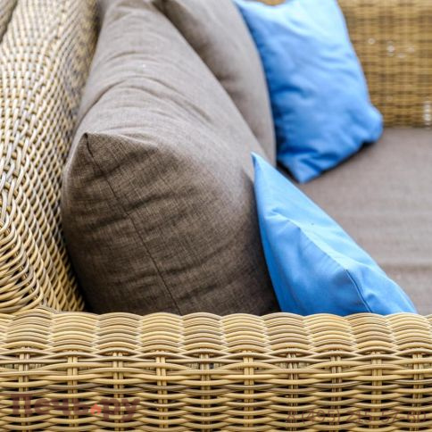 4SiS Капучино диван из искусственного ротанга двухместный, цвет соломенный фото 6