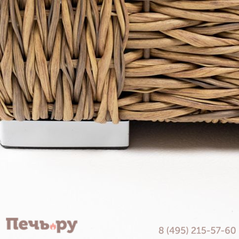 4SiS Капучино диван из искусственного ротанга (гиацинт) двухместный, цвет соломенный фото 14