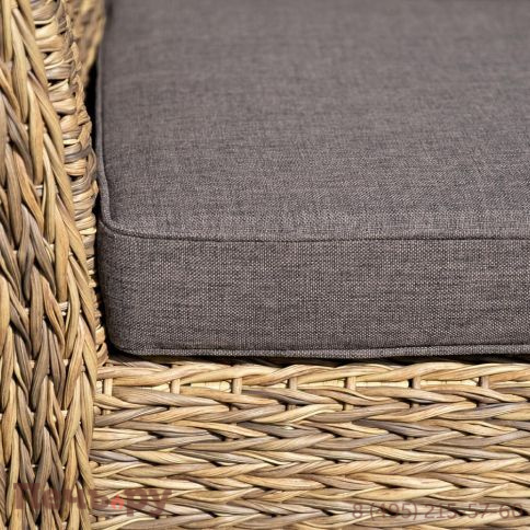 4SiS Капучино диван из искусственного ротанга (гиацинт) двухместный, цвет соломенный фото 15