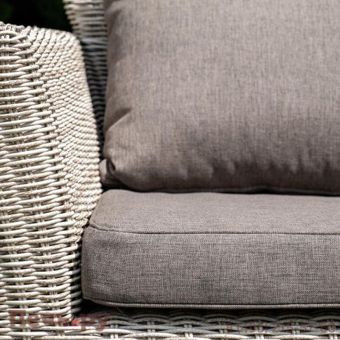 4SiS Капучино диван из искусственного ротанга трехместный, цвет бежевый фото 5