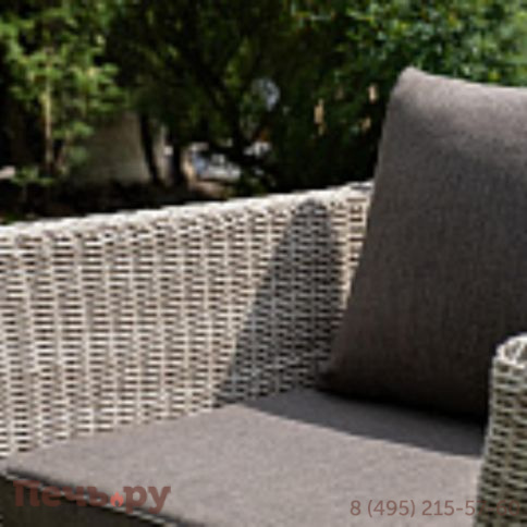 4SiS Капучино кресло из искусственного ротанга, цвет бежевый фото 6