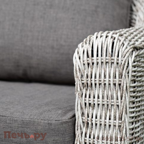 4SiS Кон Панна диван из искусственного ротанга двухместный, цвет бежевый фото 10