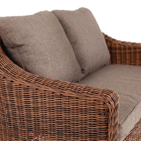 4SiS Кон Панна диван из искусственного ротанга двухместный, цвет коричневый фото 12