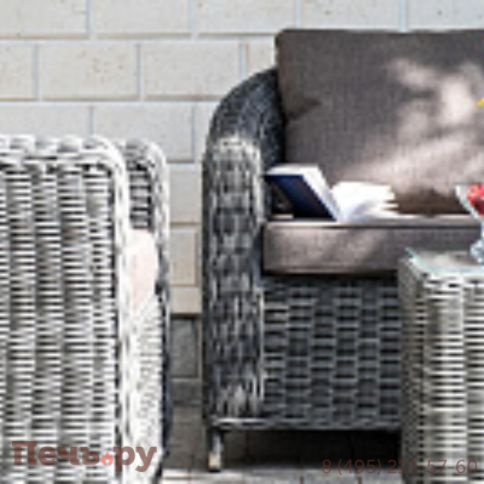 4SiS Кон Панна кресло из искусственного ротанга, цвет графит фото 10