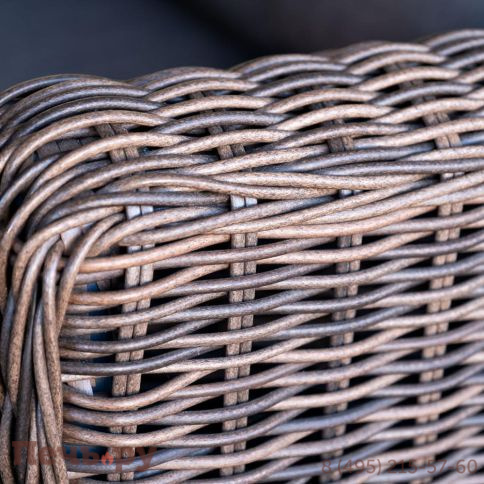 4SiS Кон Панна кресло из искусственного ротанга, цвет коричневый фото 15