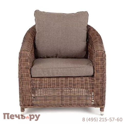 4SiS Кон Панна кресло из искусственного ротанга, цвет коричневый фото 20