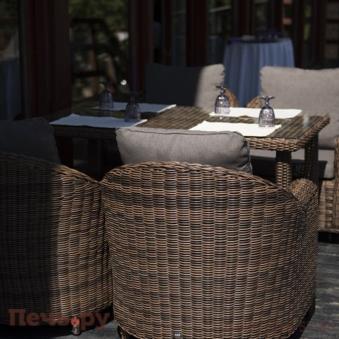 4SiS Кон Панна кресло из искусственного ротанга, цвет коричневый фото 9