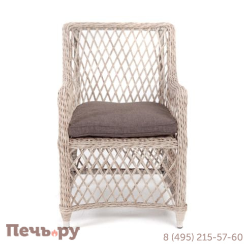 4SiS Латте плетеное кресло из искусственного ротанга, цвет бежевый фото 12