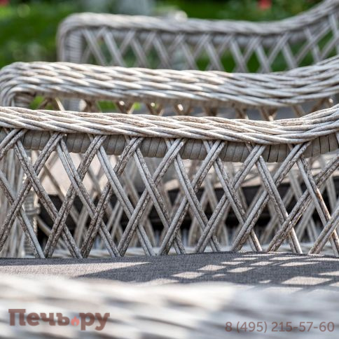 4SiS Латте плетеное кресло из искусственного ротанга, цвет бежевый фото 7