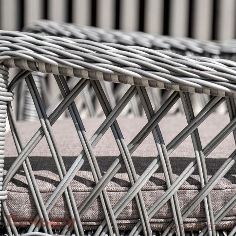 4SiS Латте плетеное кресло из искусственного ротанга, цвет графит фото 9