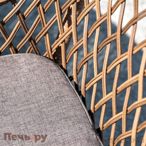 4SiS Латте плетеное кресло из искусственного ротанга, цвет коричневый фото 4