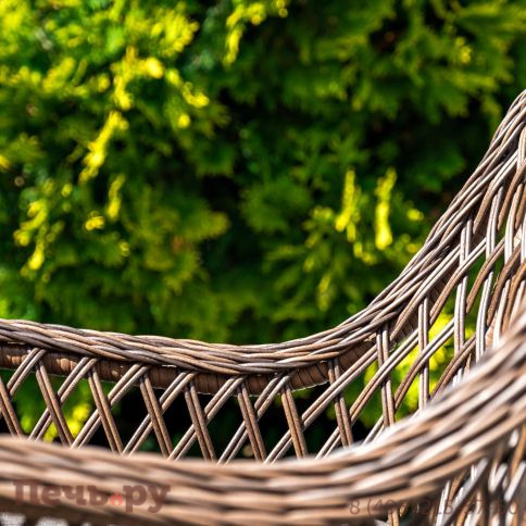 4SiS Латте плетеное кресло из искусственного ротанга, цвет коричневый фото 5