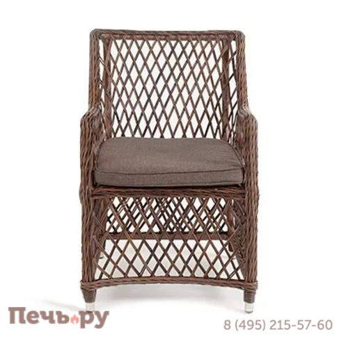 4SiS Латте плетеное кресло из искусственного ротанга, цвет коричневый фото 6