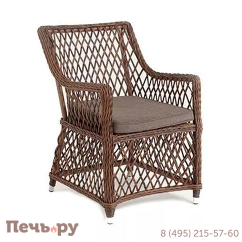 4SiS Латте плетеное кресло из искусственного ротанга, цвет коричневый фото 7
