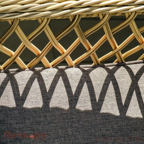 4SiS Латте плетеное кресло из искусственного ротанга, цвет соломенный фото 13