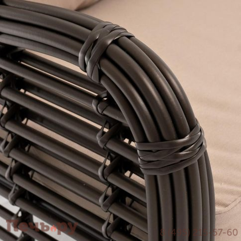 4SiS Ницца диван из искусственного ротанга трехместный, цвет бронзовый фото 6