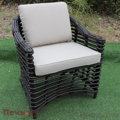 4SiS Ницца кресло из искусственного ротанга, цвет бронзовый фото 10