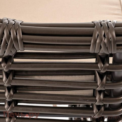 4SiS Ницца кресло из искусственного ротанга, цвет бронзовый фото 5