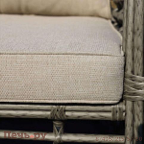 4SiS Ницца кресло из искусственного ротанга, цвет серый фото 2