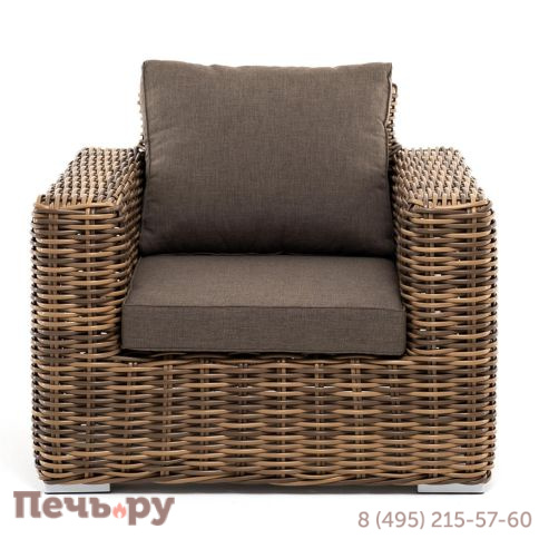 4SiS Палермо кресло из искусственного ротанга, цвет соломенный фото 2