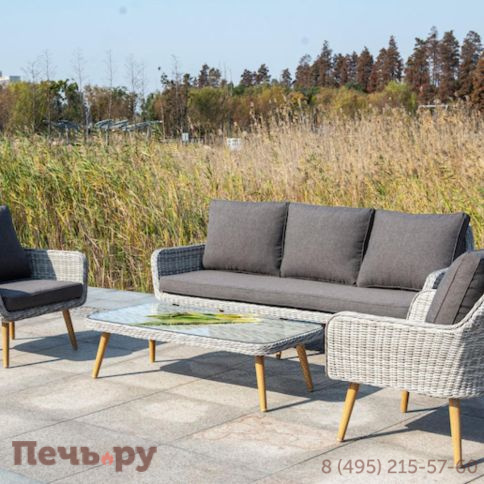 4SiS Прованс кресло из искусственного ротанга, цвет бежевый фото 3