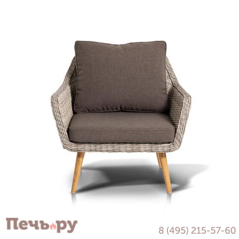 4SiS Прованс кресло из искусственного ротанга, цвет бежевый фото 5