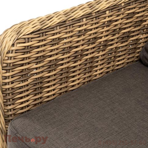 4SiS Прованс кресло из искусственного ротанга, цвет соломенный фото 4