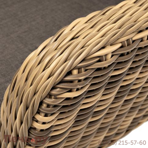 4SiS Прованс кресло из искусственного ротанга, цвет соломенный фото 5