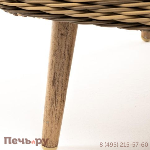 4SiS Прованс кресло из искусственного ротанга, цвет соломенный фото 8