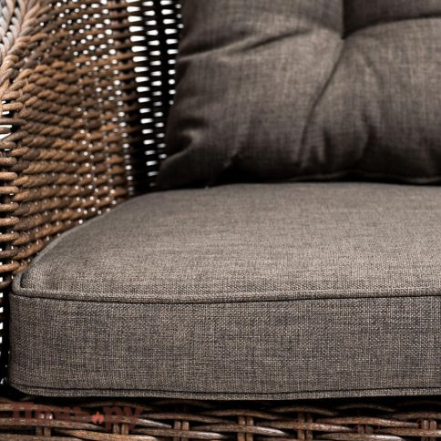 4SiS Равенна диван двухместный плетенный из ротанга, цвет коричневый фото 8