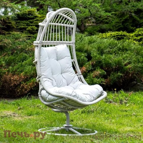 4SiS Севилья кресло-кокон из искусственного ротанга, цвет бежевый фото