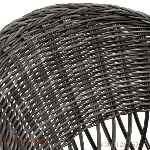 4SiS Сицилия плетеный стул из искусственного ротанга, цвет графит фото 5