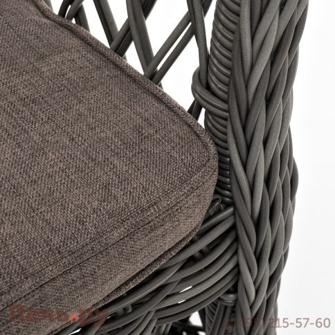 4SiS Сицилия плетеный стул из искусственного ротанга, цвет графит фото 6