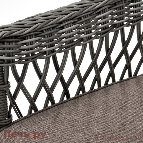 4SiS Сицилия плетеный стул из искусственного ротанга, цвет графит фото 7