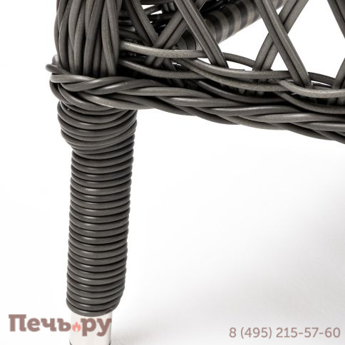 4SiS Сицилия плетеный стул из искусственного ротанга, цвет графит фото 8