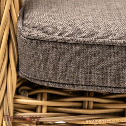 4SiS Цесена кресло плетеное из искусственного ротанга, цвет соломенный фото 6