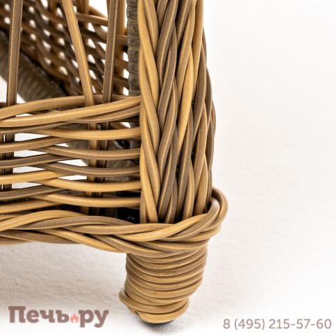 4SiS Цесена кресло плетеное из искусственного ротанга, цвет соломенный фото 7