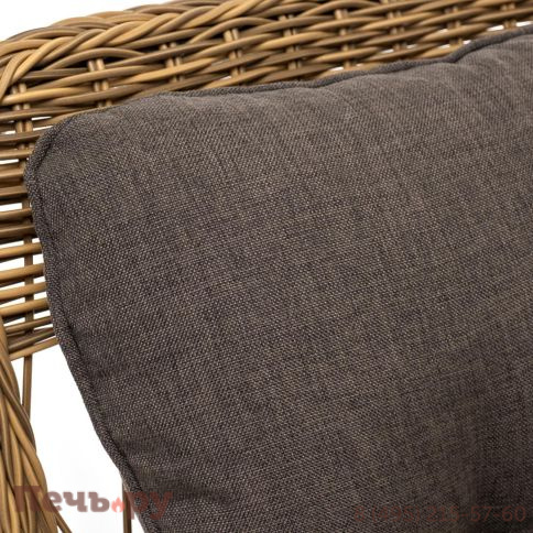 4SiS Цесена кресло плетеное из искусственного ротанга, цвет соломенный фото 8