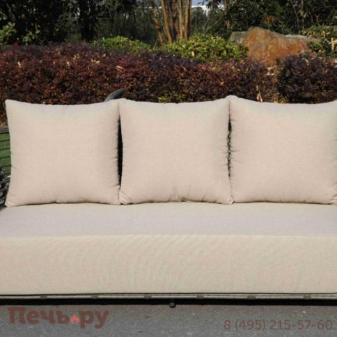 4SiS Валенсия диван из искусственного ротанга трехместный, цвет серый фото 4