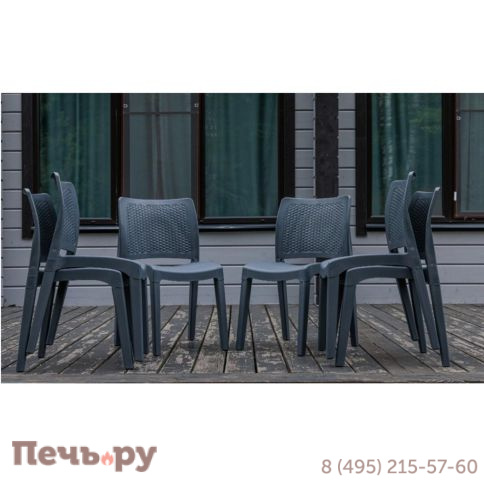 6 стульев Royal Family JULY графит фото